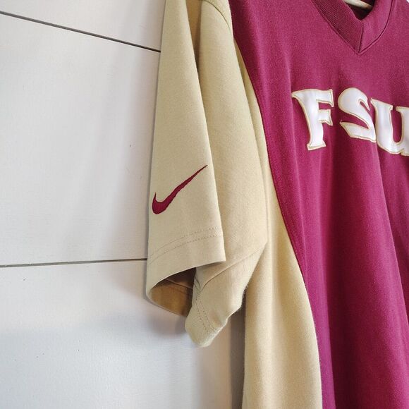 VTG 90s RARE Men's Authentic Nike FSU Basketball Warm Up Team Issued Game L - Picture 2 of 10
